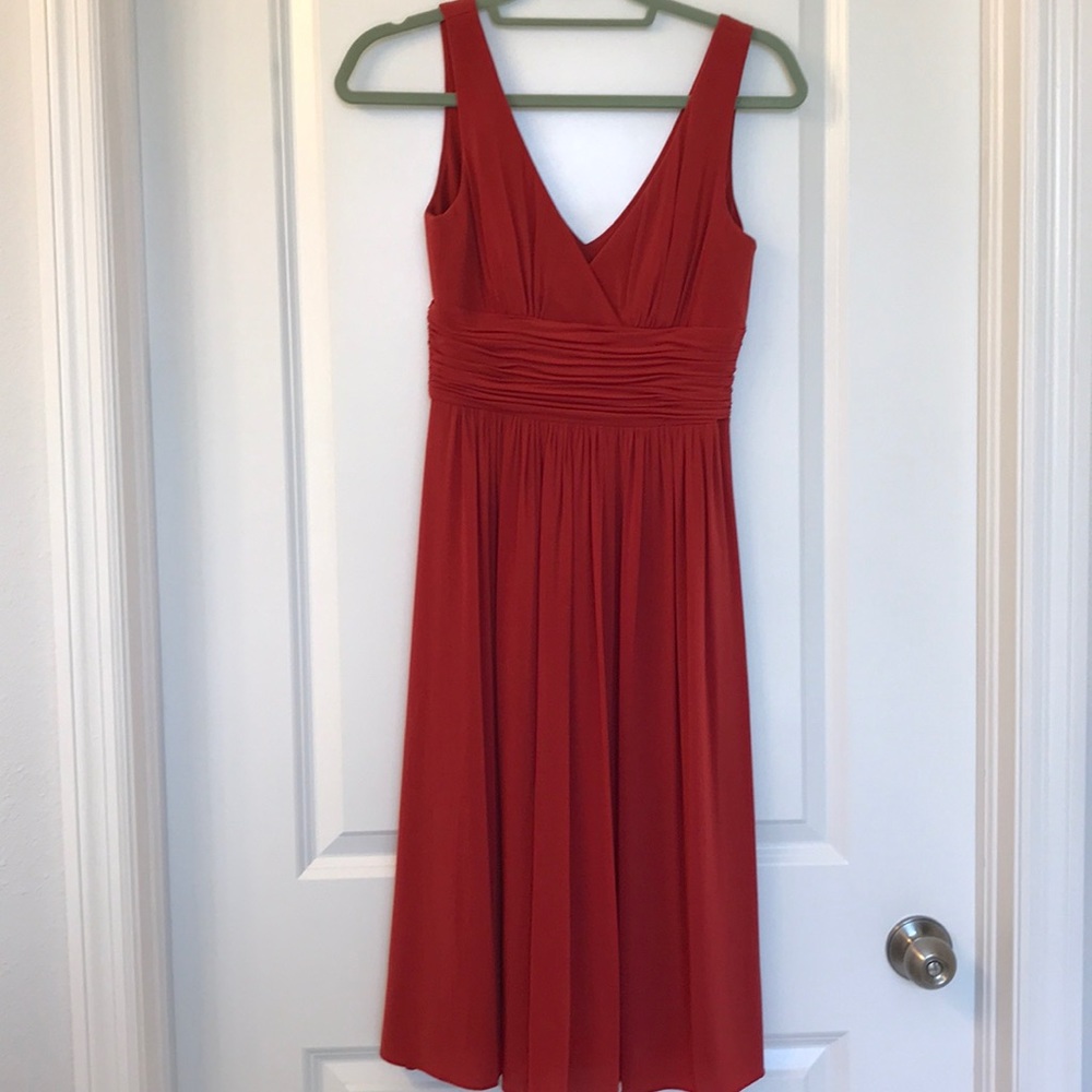 Red cocktail dress